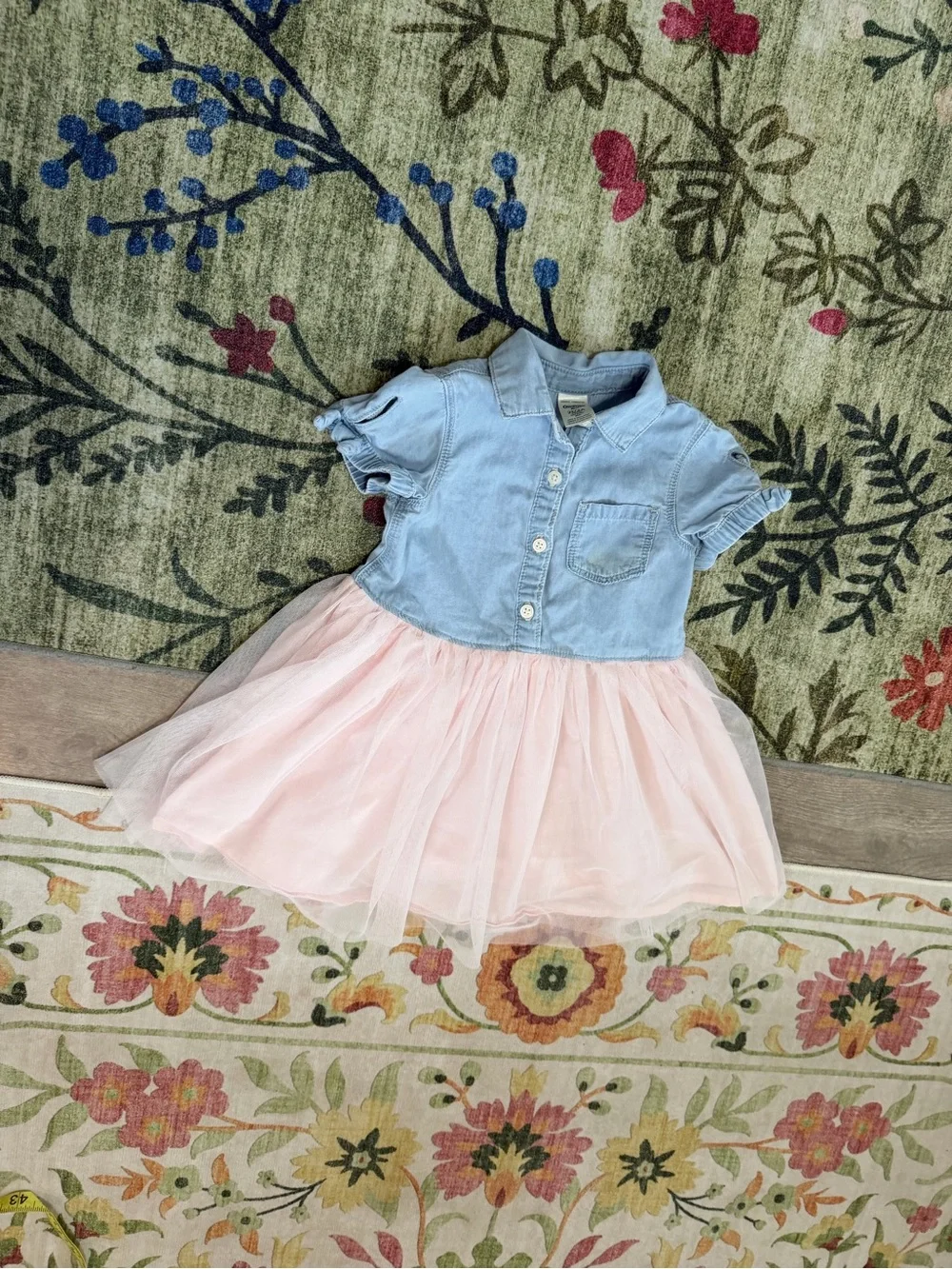 OshKosh B'gosh Denim & Tulle Dress Size 2T Toddler Girl